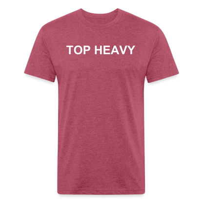 Fitted T-Shirt - heather burgundy