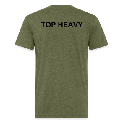 Fitted T-Shirt - heather military green