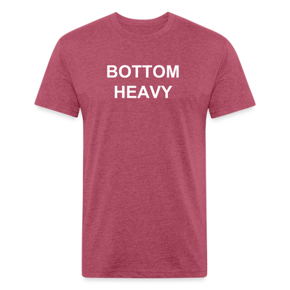 Fitted T-Shirt - heather burgundy