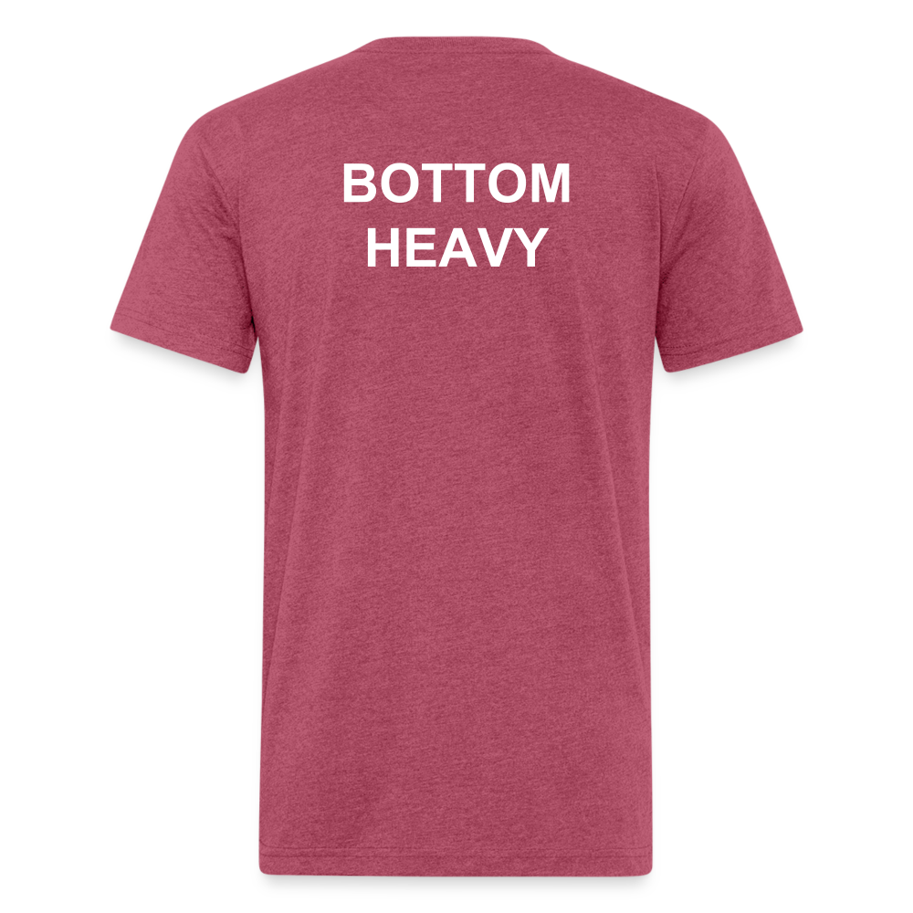 Fitted T-Shirt - heather burgundy