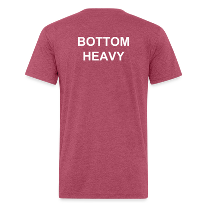 Fitted T-Shirt - heather burgundy