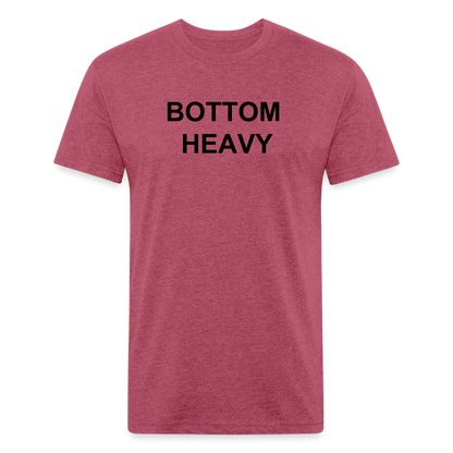 Fitted T-Shirt - heather burgundy