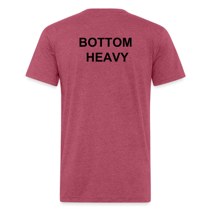 Fitted T-Shirt - heather burgundy